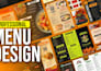 design professional restaurant food menu layout